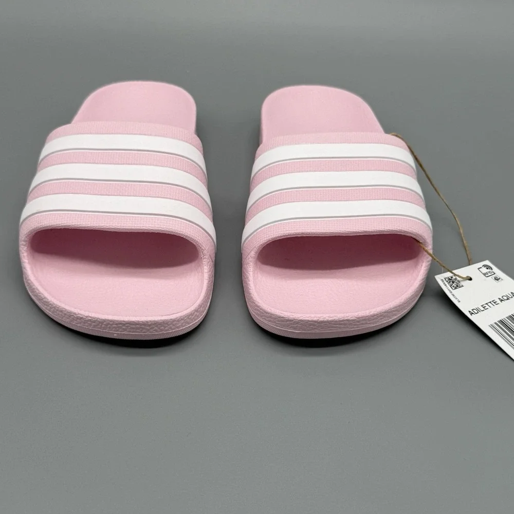 Adidas Adilette Aqua‎ K Almost Pink Color Sandals Toddler Size 12K FY8072 NEW
